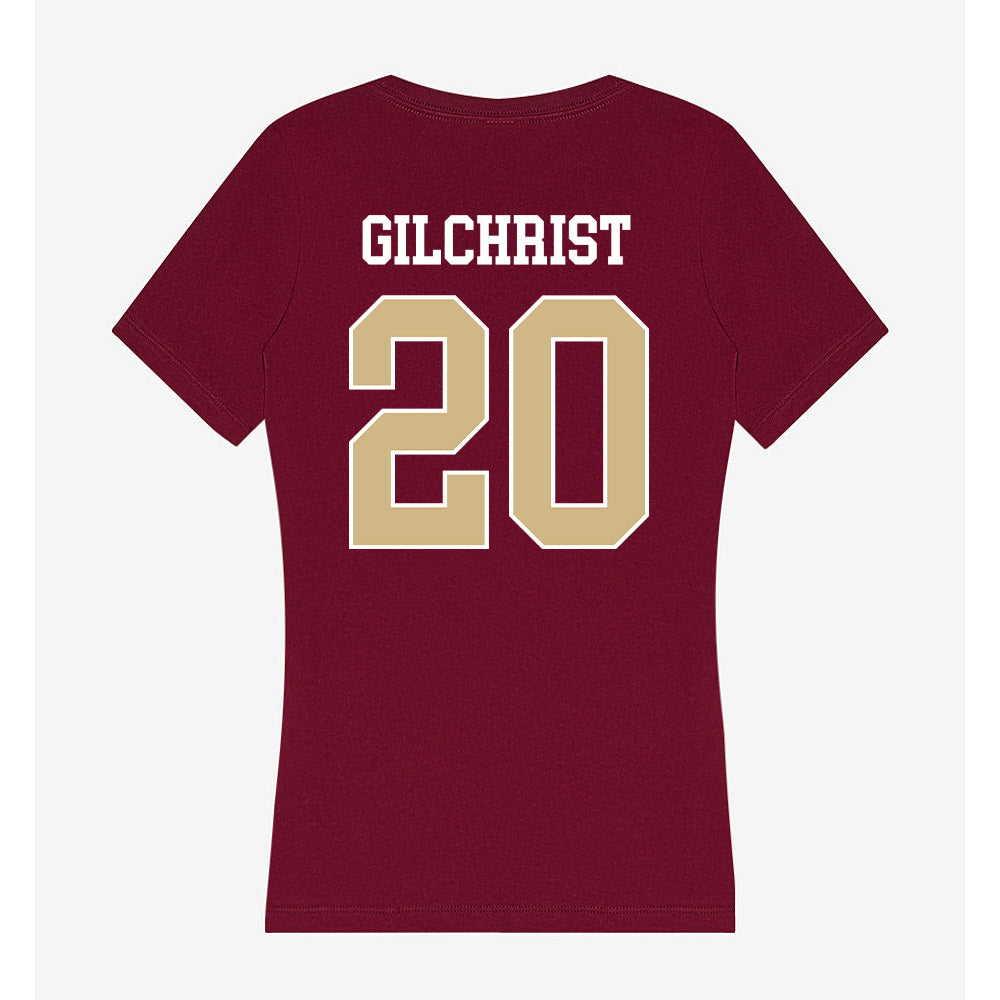 FSU - NCAA Women's Soccer : heather Gilchrist - Women's V-Neck T-Shirt-1