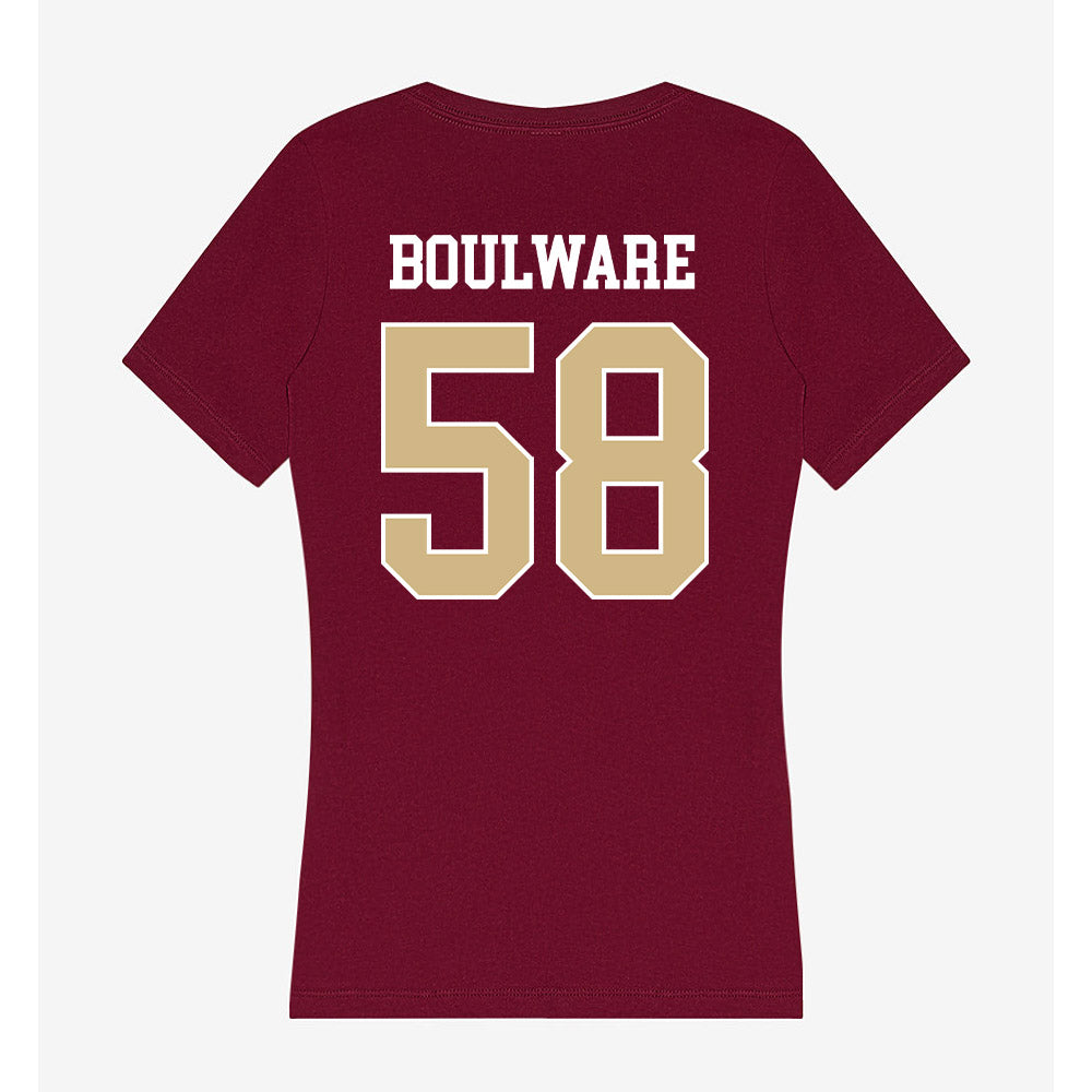 FSU - NCAA Beach Volleyball : Jordan Boulware - Women's V-Neck T-Shirt-1