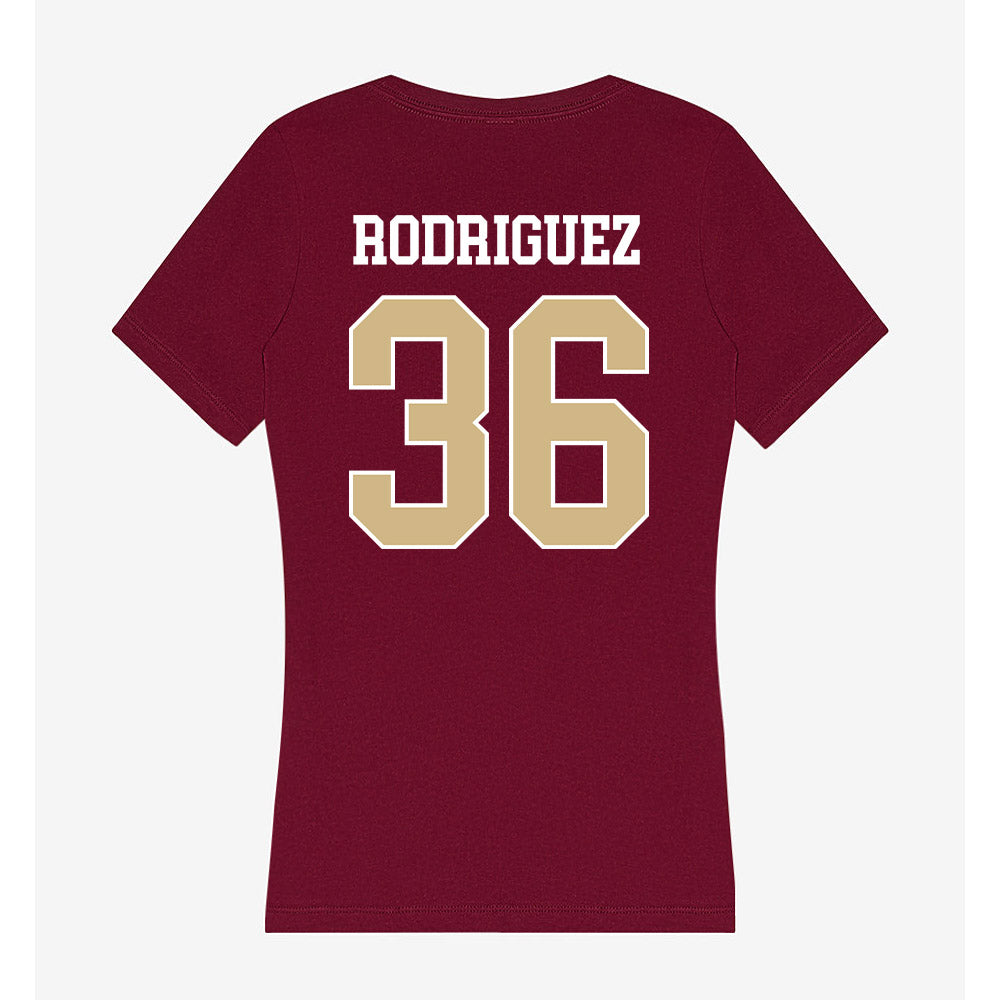 FSU - NCAA Baseball : Mookie Rodriguez - Women's V-Neck T-Shirt-1