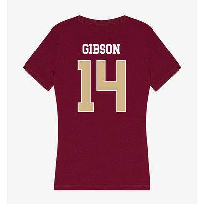 FSU - NCAA Baseball : BJ Gibson - Women's V-Neck T-Shirt-1