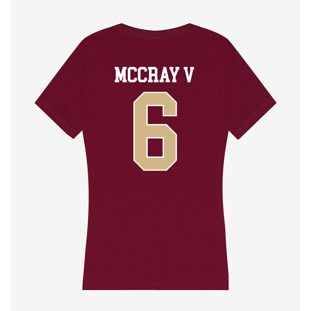 FSU - NCAA Men's Basketball : Robert McCray V - Women's V-Neck T-Shirt-1