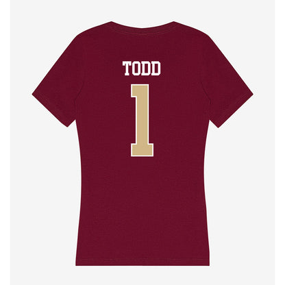 FSU - NCAA Women's Soccer : Adelyn Todd - Women's V-Neck T-Shirt-1