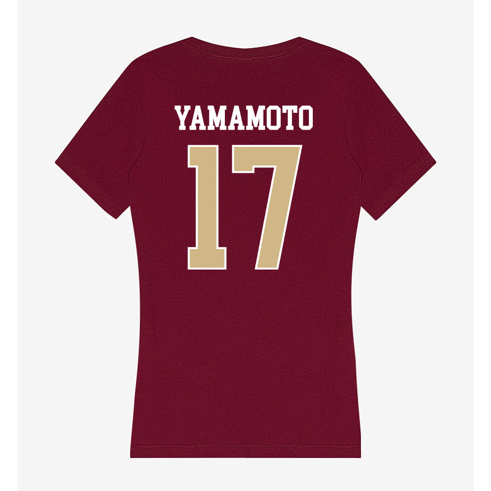 FSU - NCAA Women's Volleyball : Mio Yamamoto - Women's V-Neck T-Shirt-1