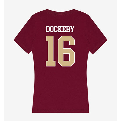 FSU - NCAA Softball : Averi Dockery - Women's V-Neck T-Shirt-1