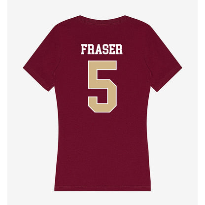 FSU - NCAA Baseball : Gabe Fraser - Women's V-Neck T-Shirt-1
