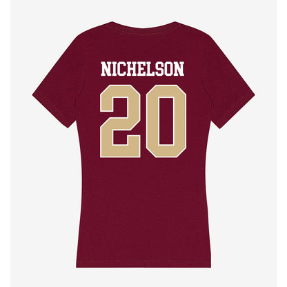 FSU - NCAA Football : Blake Nichelson - Women's V-Neck T-Shirt-1