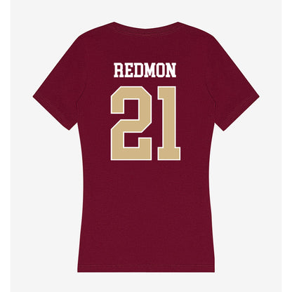 FSU - NCAA Football : Max Redmon - Women's V-Neck T-Shirt-1