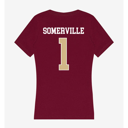 FSU - NCAA Men's Basketball : Martin Somerville - Women's V-Neck T-Shirt-1