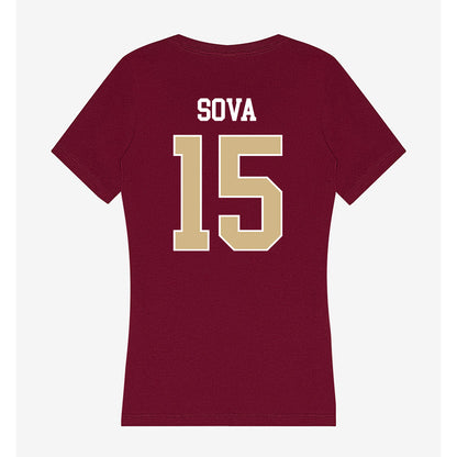 FSU - NCAA Women's Volleyball : Johanna Sova - Women's V-Neck T-Shirt-1