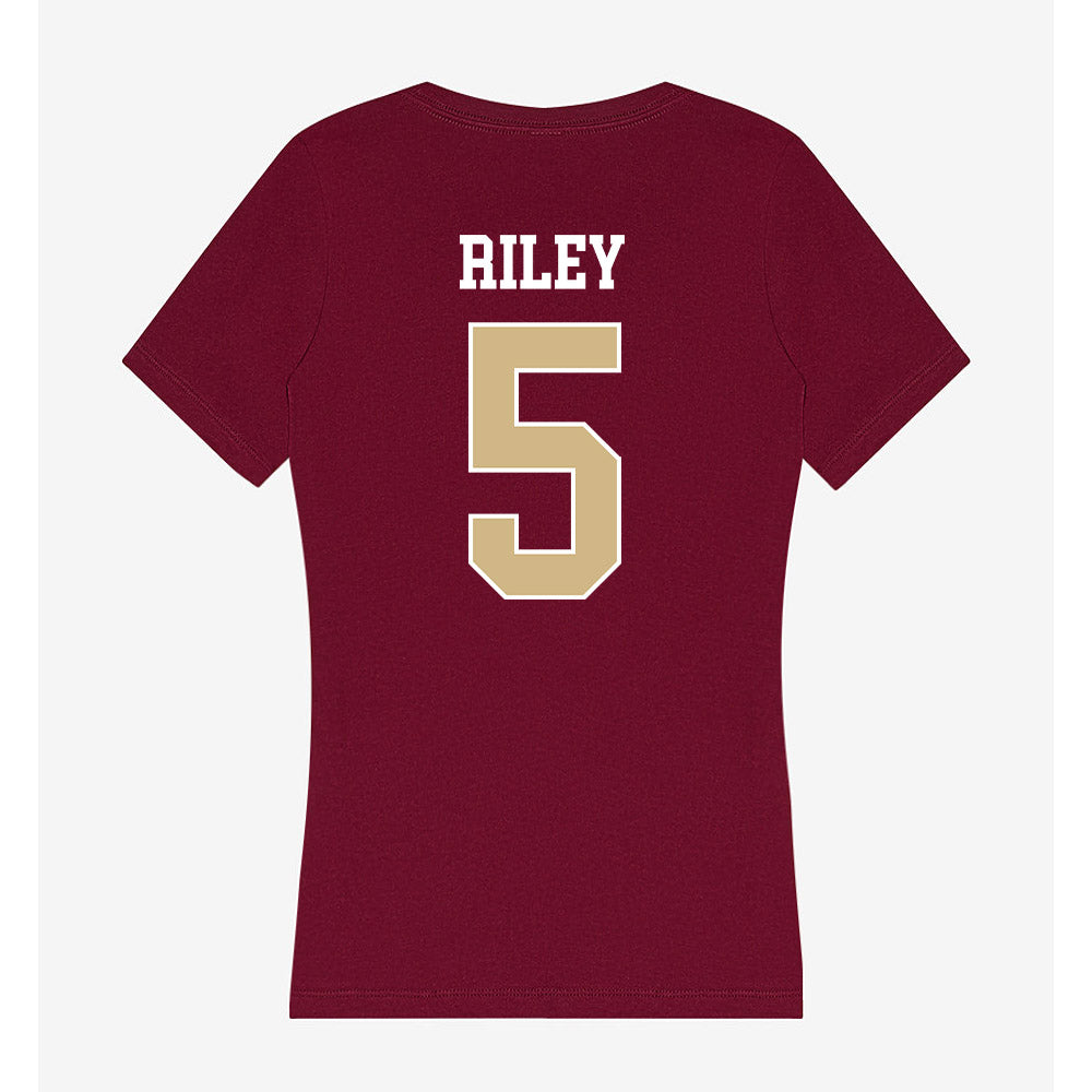 FSU - NCAA Women's Soccer : Giana Riley - Women's V-Neck T-Shirt-1