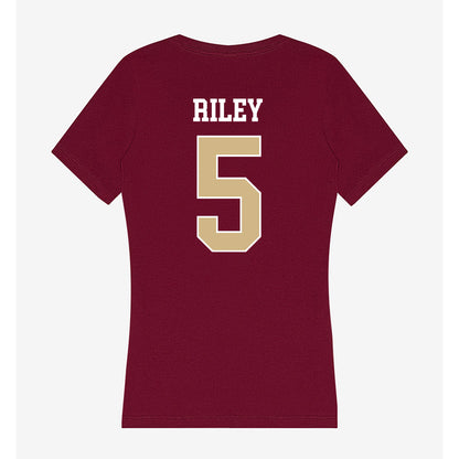 FSU - NCAA Women's Soccer : Giana Riley - Women's V-Neck T-Shirt-1