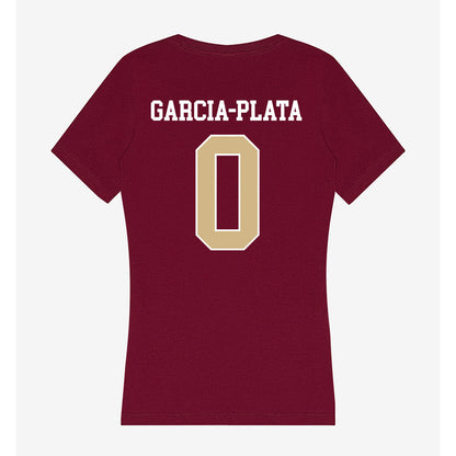 FSU - NCAA Men's Basketball : Maximo Garcia-Plata - Women's V-Neck T-Shirt-1