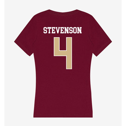 FSU - NCAA Women's Volleyball : Nellie Stevenson - Women's V-Neck T-Shirt-1