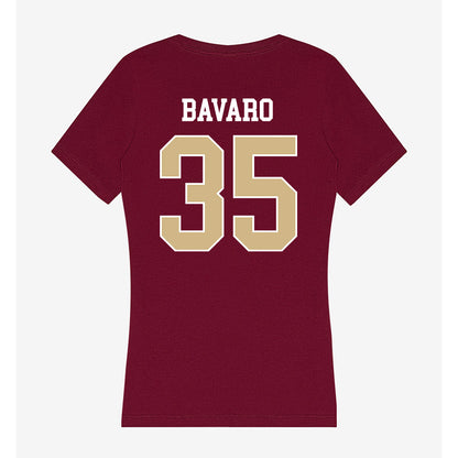 FSU - NCAA Baseball : Will Bavaro - Women's V-Neck T-Shirt-1