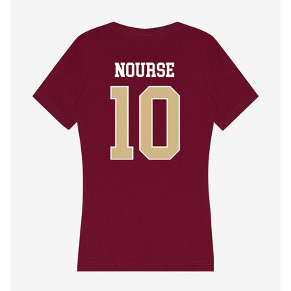 FSU - NCAA Women's Soccer : Peyton Nourse - Women's V-Neck T-Shirt-1