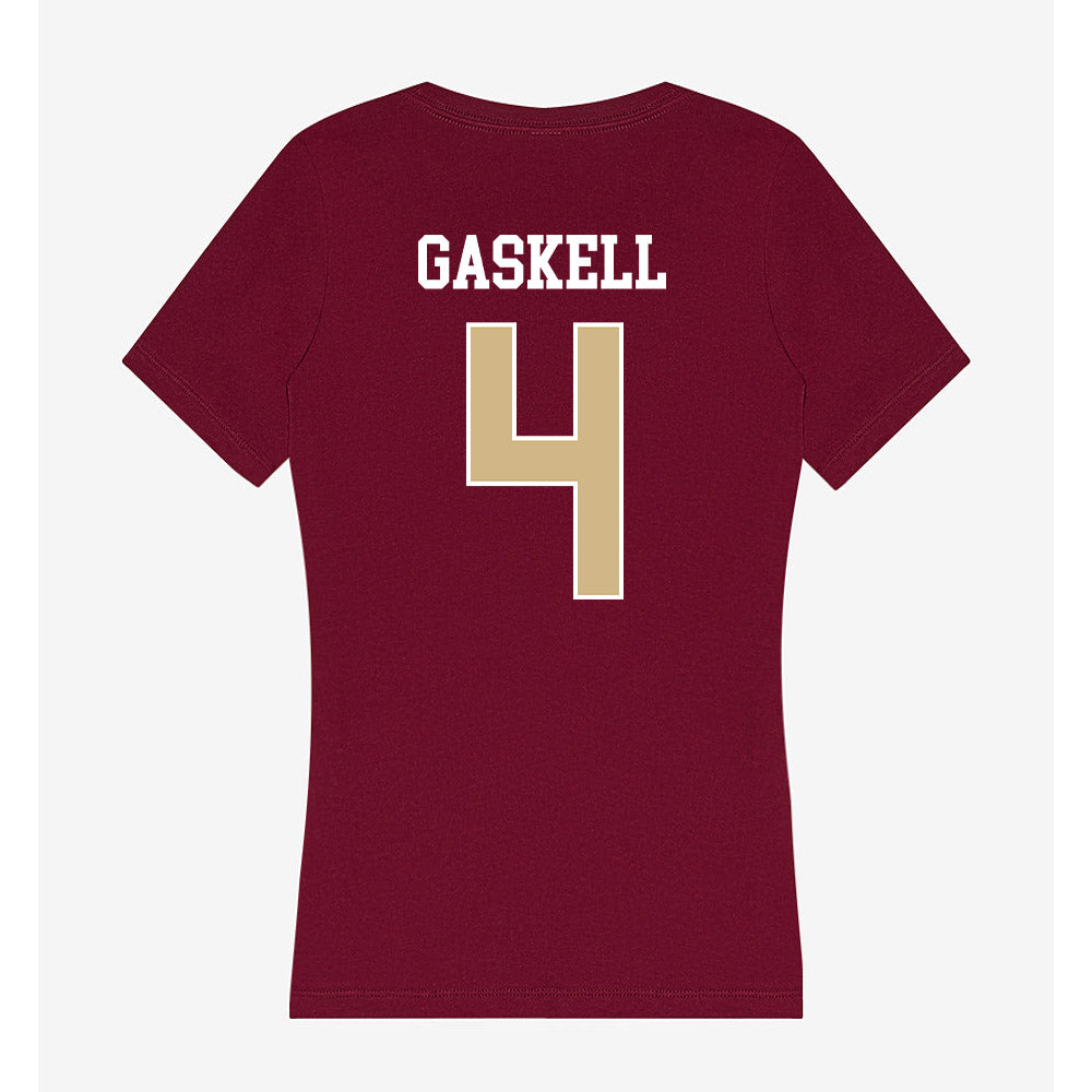 FSU - NCAA Softball : Marlee Gaskell - Women's V-Neck T-Shirt-1