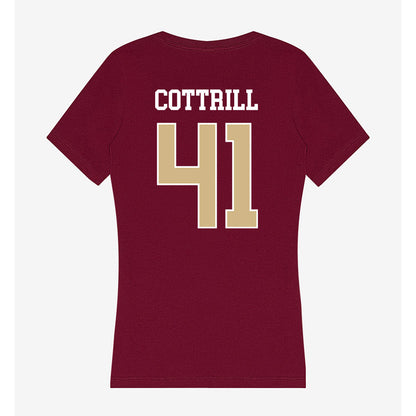 FSU - NCAA Football : AJ Cottrill - Women's V-Neck T-Shirt-1