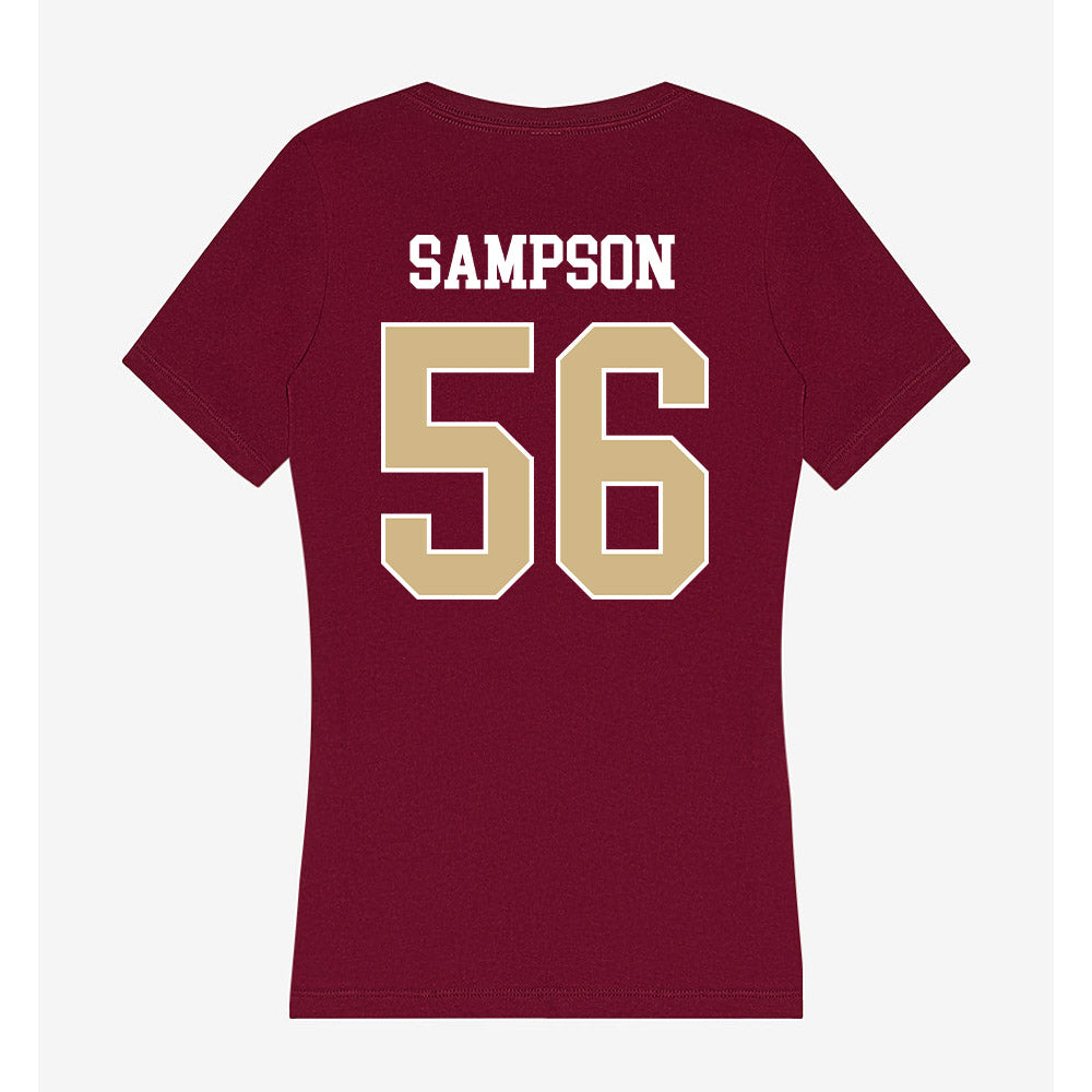 FSU - NCAA Football : KJ Sampson - Women's V-Neck T-Shirt-1