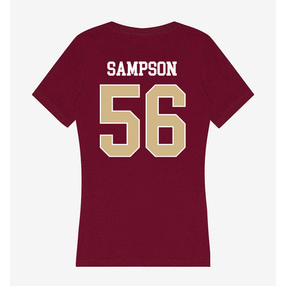 FSU - NCAA Football : KJ Sampson - Women's V-Neck T-Shirt-1