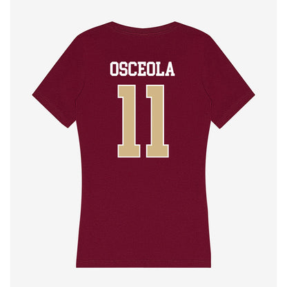FSU - NCAA Men's Basketball : Xavier Osceola - Women's V-Neck T-Shirt-1