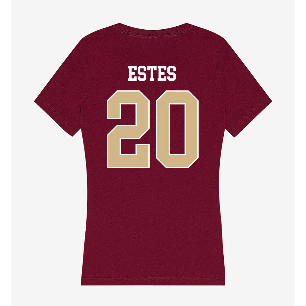 FSU - NCAA Baseball : Jace Estes - Women's V-Neck T-Shirt-1
