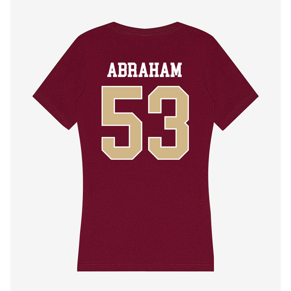 FSU - NCAA Baseball : John Abraham - Women's V-Neck T-Shirt-1