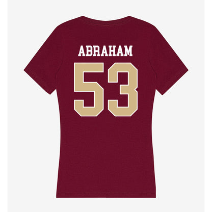 FSU - NCAA Baseball : John Abraham - Women's V-Neck T-Shirt-1