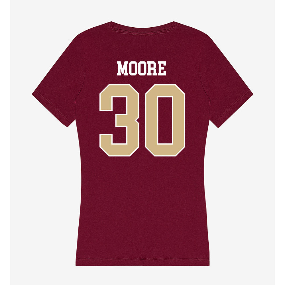 FSU - NCAA Baseball : Bryson Moore - Women's V-Neck T-Shirt-1