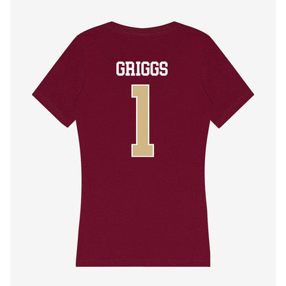 FSU - NCAA Softball : Hayley Griggs - Women's V-Neck T-Shirt-1