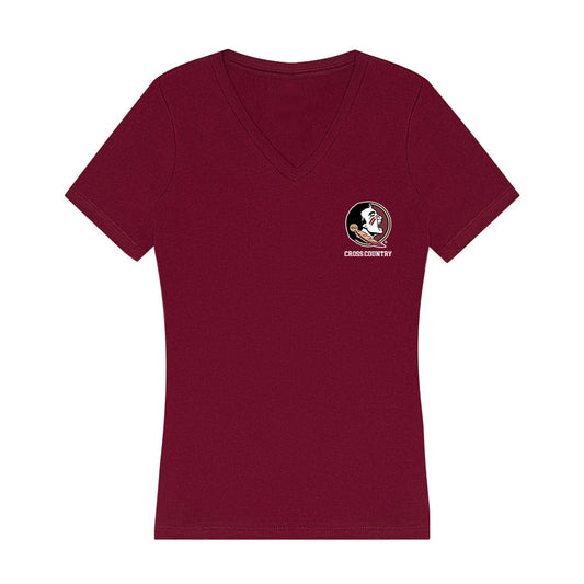 FSU - NCAA Women's Cross Country : Regan Morrall - Women's V-Neck T-Shirt-0