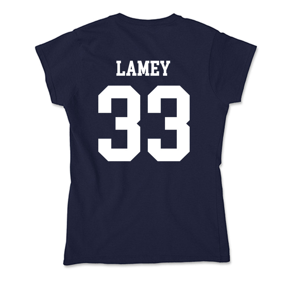 Samford - NCAA Men's Basketball : Zach Lamey - Soft Style Women’s T-Shirt-1