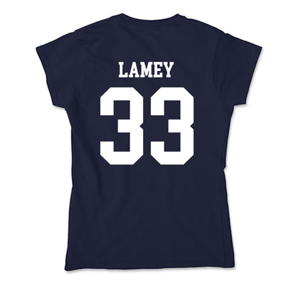 Samford - NCAA Men's Basketball : Zach Lamey - Soft Style Women’s T-Shirt-1