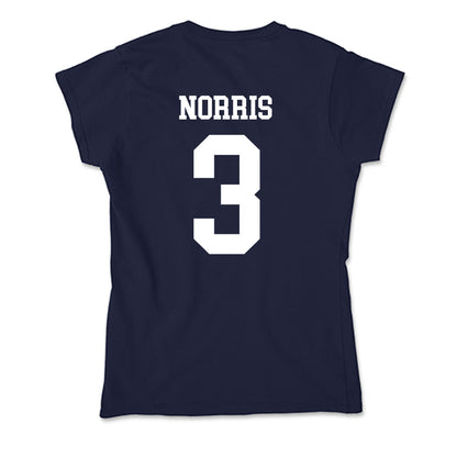 Samford - NCAA Men's Basketball : Keaton Norris - Soft Style Women’s T-Shirt-1
