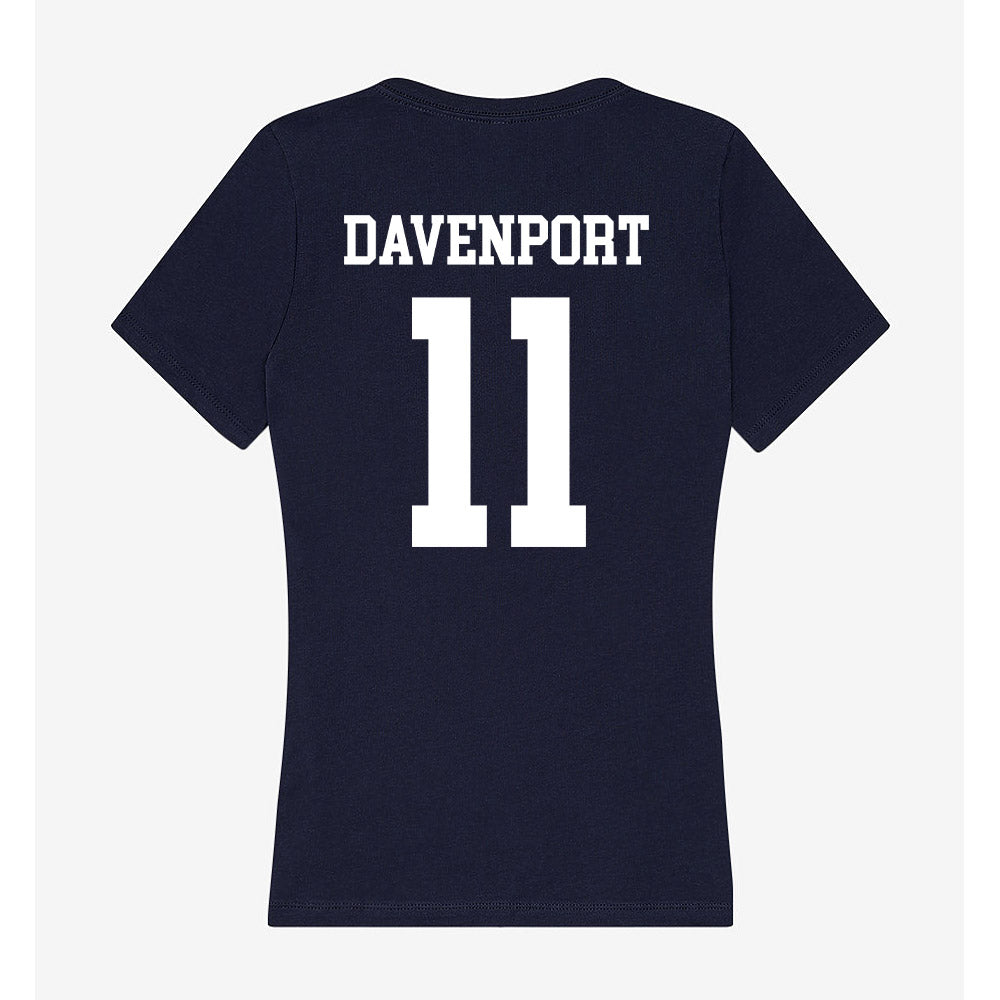 Samford - NCAA Men's Basketball : Cooper Davenport - Women's V-Neck T-Shirt-1