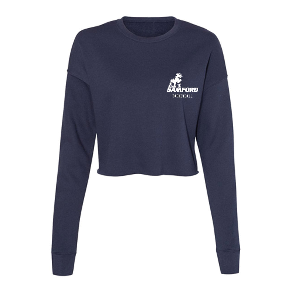Samford - NCAA Women's Basketball : Jada Knight - Women's Cropped Crew Fleece-0