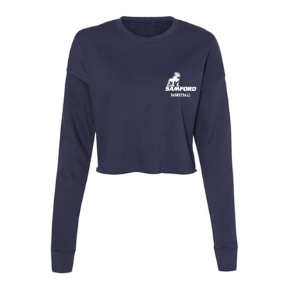 Samford - NCAA Women's Basketball : Jada Knight - Women's Cropped Crew Fleece-0