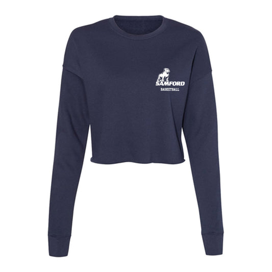 Samford - NCAA Women's Basketball : Jada Knight - Women's Cropped Crew Fleece-0