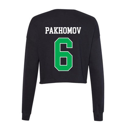 Marshall - NCAA Men's Soccer : Nikita Pakhomov - Women's Cropped Crew Fleece-1