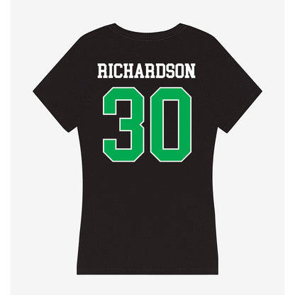 Marshall - NCAA Baseball : Hunter Richardson - Women's V-Neck T-Shirt-1