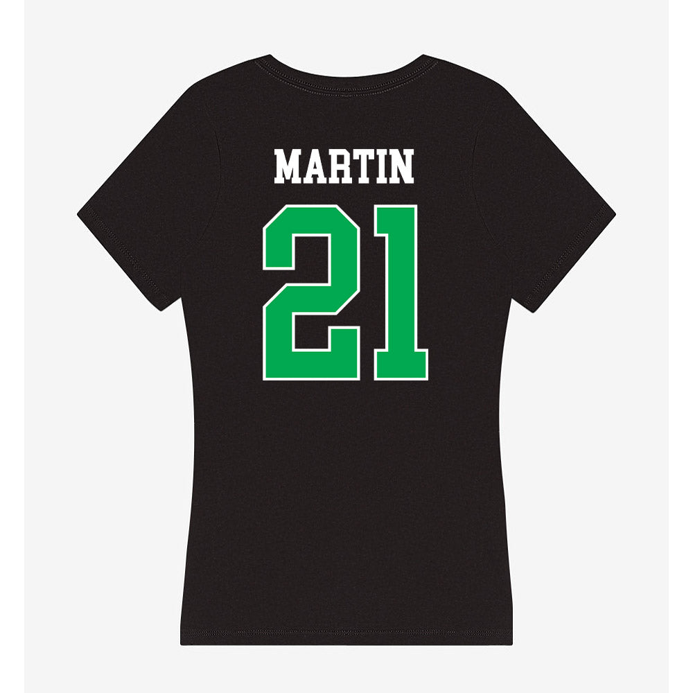 Marshall - NCAA Football : Tyas Martin - Women's V-Neck T-Shirt-1