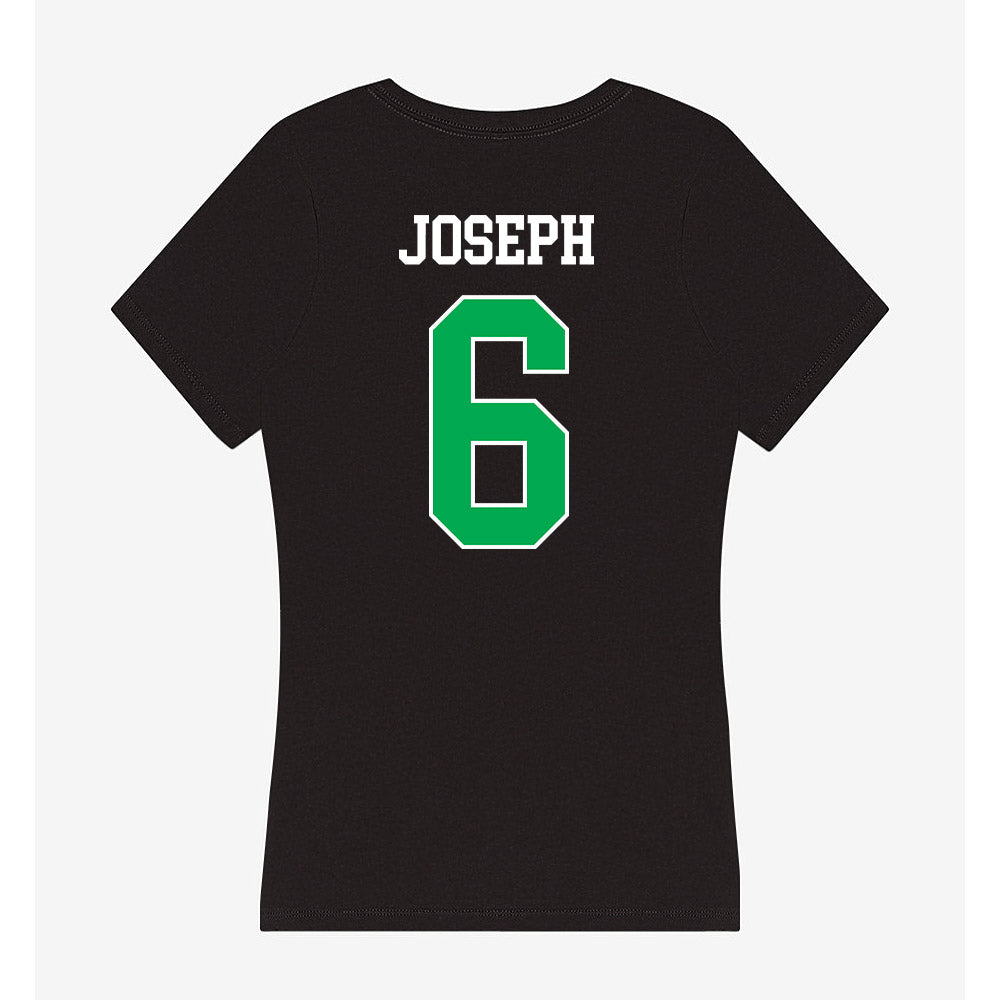 Marshall - NCAA Men's Basketball : Landen Joseph - Women's V-Neck T-Shirt-1