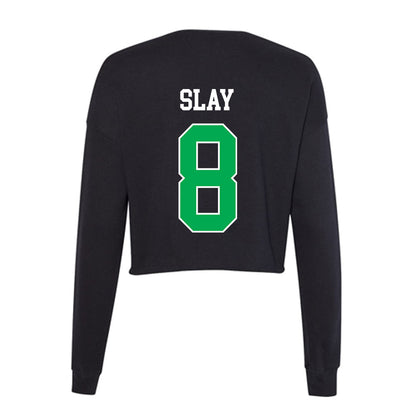 Marshall - NCAA Men's Basketball : Bryce Slay - Women's Cropped Crew Fleece-1