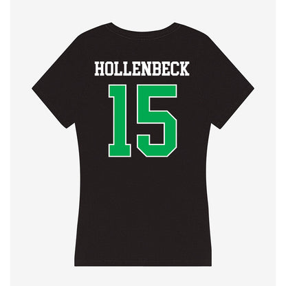 Marshall - NCAA Men's Basketball : Caleb Hollenbeck - Women's V-Neck T-Shirt-1