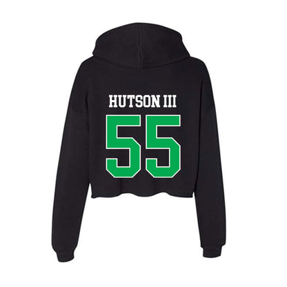 Marshall - NCAA Football : Paul Hutson III - Women's Crop Fleece Hoodie-1