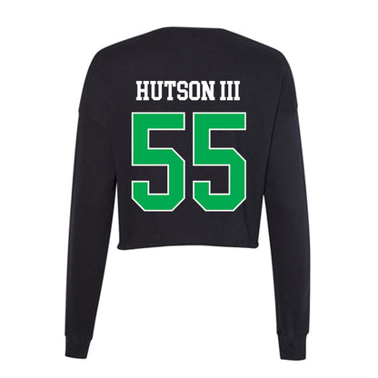 Marshall - NCAA Football : Paul Hutson III - Women's Cropped Crew Fleece-1