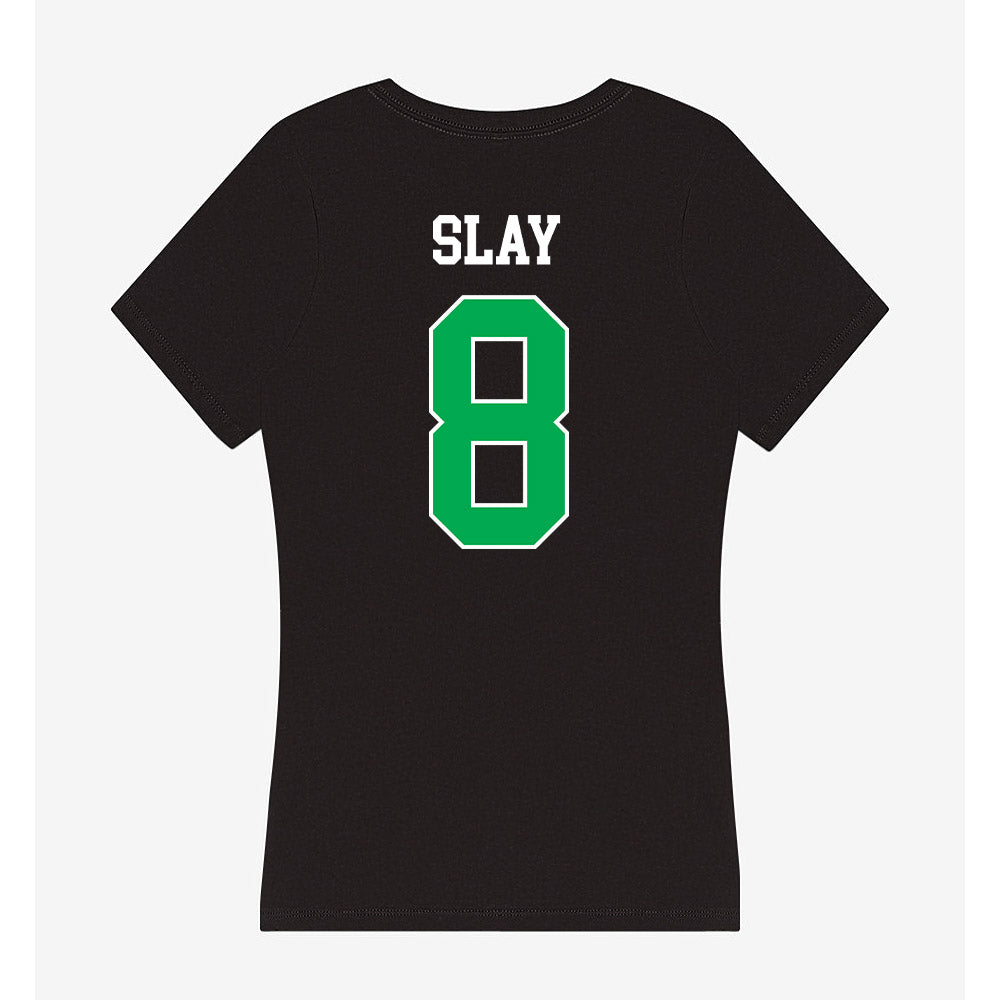 Marshall - NCAA Men's Basketball : Bryce Slay - Women's V-Neck T-Shirt-1