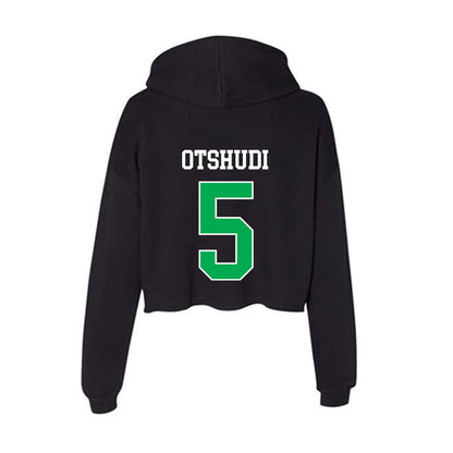 Marshall - NCAA Men's Basketball : Noah Otshudi - Women's Crop Fleece Hoodie-1