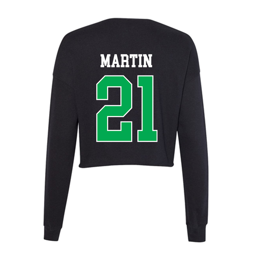 Marshall - NCAA Football : Tyas Martin - Women's Cropped Crew Fleece-1