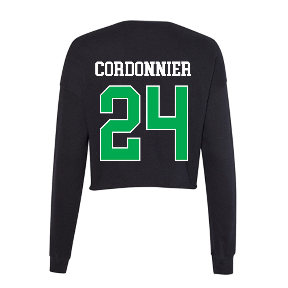 Marshall - NCAA Baseball : Braylon Cordonnier - Women's Cropped Crew Fleece-1