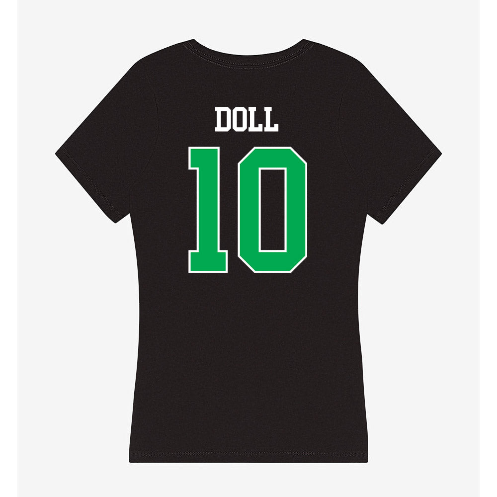 Marshall - NCAA Baseball : Landen Doll - Women's V-Neck T-Shirt-1